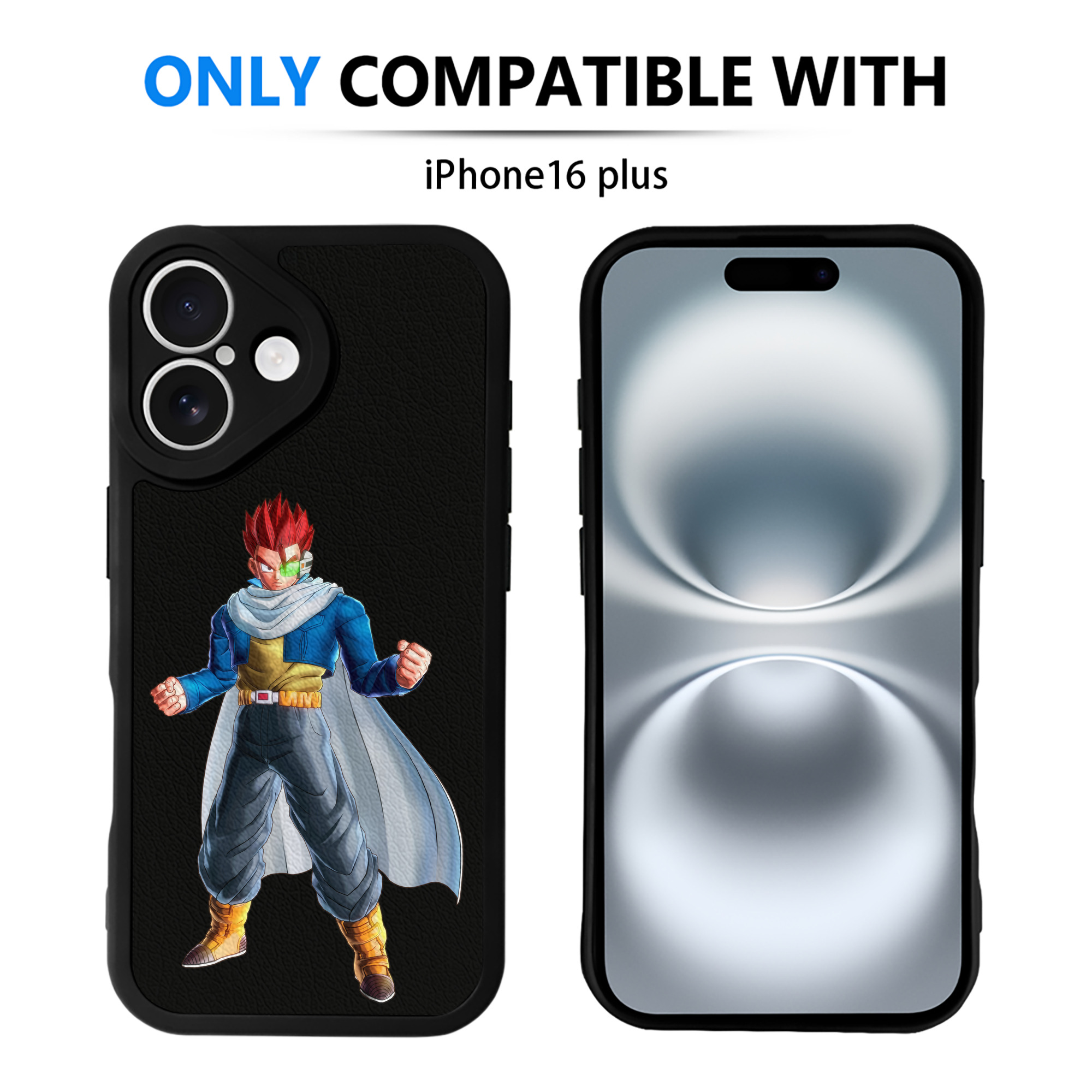 （画像用） ドラゴンボール 孫 悟飯（そんごはん）DRAGON BALL Son Gohan 【iPhone 16シリーズ対応】シリコンスマホケース（レザー調） 材質：シリコン